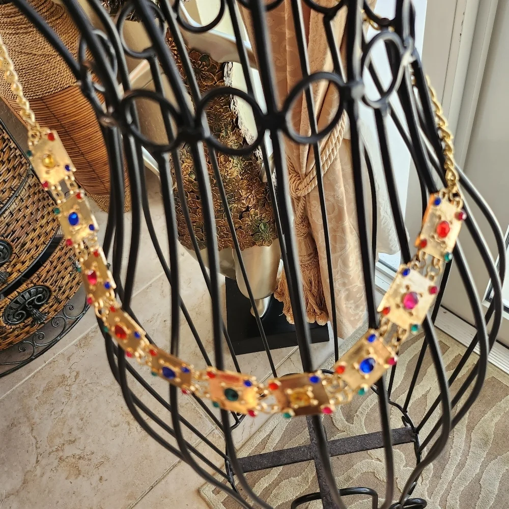 Kokli gold metal belt